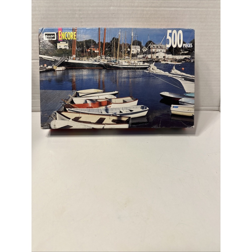 Rose Art Jigsaw Puzzle Encore Camden Maine 500 Pieces 06052 Sail Boats